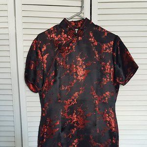 Qipao (Chinese) Dress with flowers